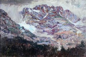 Light Rain, Rocky Mountains by Lewis Henry Meakin