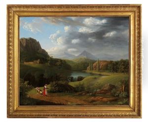 Campagna Landscape With Travellers