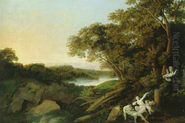Flusslandschaft Mit Mythologischer Staffage - view 1