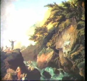 Moses Schlagt Wasser Aus Dem Felsen
