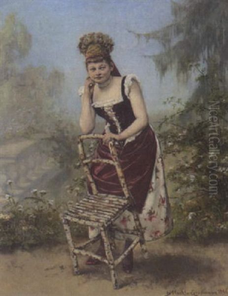 Junge Burgenlanderin In Sommerlicher Tracht - view 1