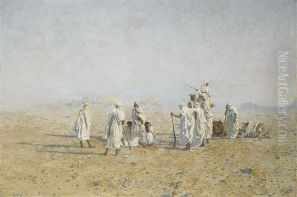 Bedouins Dans Le Desert - view 1