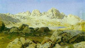 Gebirgssee Und Hochgebirge by Adolf von Meckel