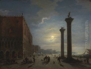 Venice By Moonlight by Louis Mecklenburg
