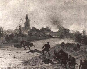 Battle Scene by Eugene Medard