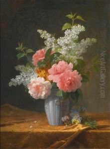 Still Life With Lilac And Peonies