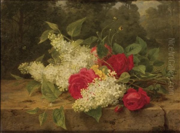 Lilas Et Roses Rouges - view 1