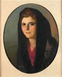 Retrato De Mujer Con Mantilla