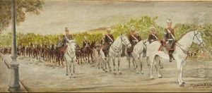 Desfile De Militares A Caballo