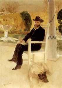A Portrait Of A Seated Man