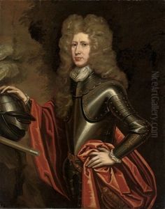 Portrait Of William Keith, 9th Earl Marischal, In Armor by Sir John Baptist de Medina