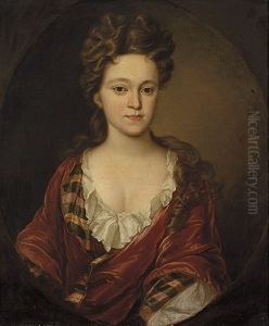 Portrait Of A Lady In A Red Dress