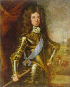 Portrait Of Prince Of Wurtemberg Standing In A Landscape