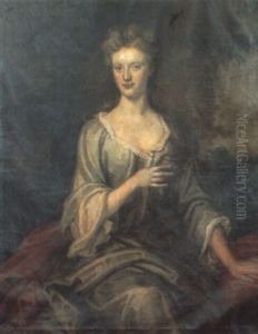 Portrait Of The Hon. Marion Stuart In Classical Landscape