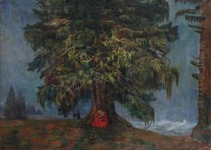 Rest On The Flight Into Egypt by Karl Mediz