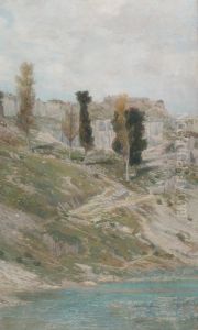 Felsenlandschaft Bei St. Canzian by Karl Mediz