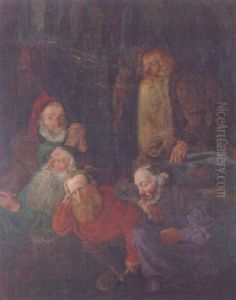Five Gnomes Resting In The Felsen Caves