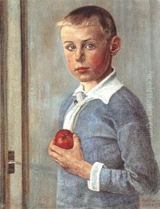 Bube Mit Apfel