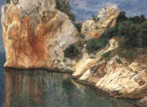 Felsen Von Duino by Karl Mediz