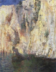 Nixe In Der Bucht Von Duino by Karl Mediz