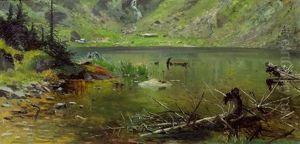 Gebirgssee Bei Freistadt Ii by Emilie Mediz-Pelikan