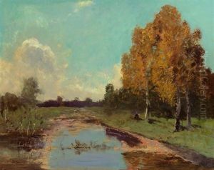 Aulandschaft Im Herbst Aulandschaft Im Herbst