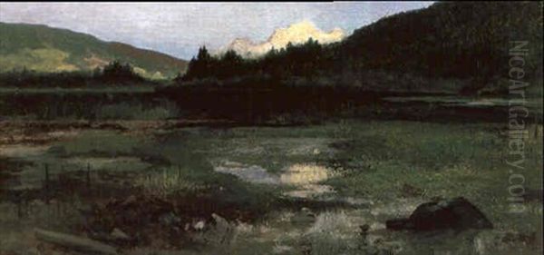 Der Hintersee Vor Dem Watzmann I - view 1