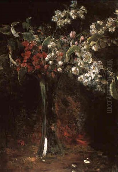 Bluhender Kirschzweig In Vase - view 1