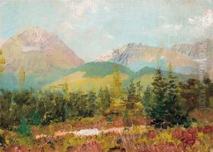 View Of The Tatras by Laszlo Mednyanszky