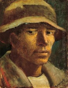 Head Of A Man (+ Study Of A Landscape, Verso) Head Of A Man (+ Study Of A Landscape, Verso)