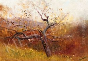 View From The Hill (autumn Landscape) by Laszlo Mednyanszky