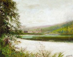 Riverside by Laszlo Mednyanszky