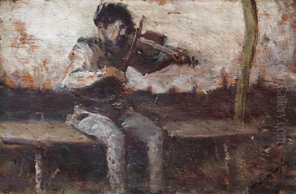 Boy With A Violin - view 1