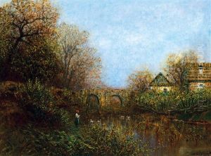 Spring By The River by Laszlo Mednyanszky