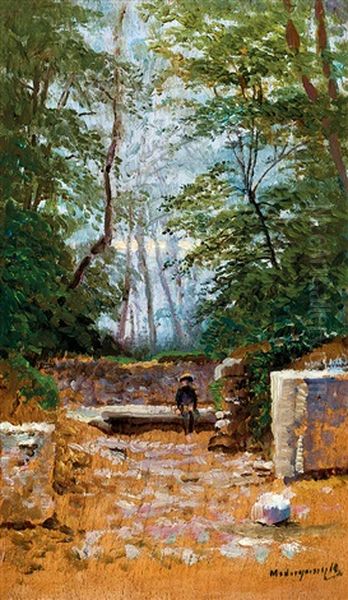 In The Park (boy On The Bench) - view 1