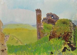 Castle Of Becko by Laszlo Mednyanszky