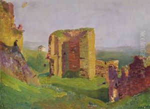 Ruins Of Becko With Figures Ruins Of Becko With Figures