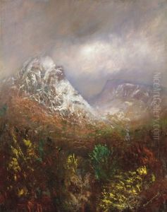 Snowy Mountain Peak by Laszlo Mednyanszky