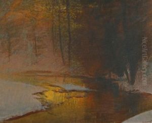 Snowy River At Sunset by Laszlo Mednyanszky