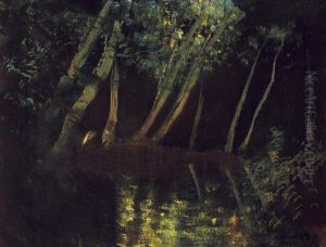 Nocturne (moonlight) by Laszlo Mednyanszky