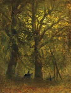 Rider In The Forest by Laszlo Mednyanszky