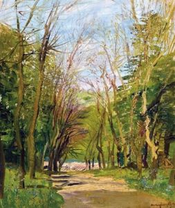 Path In The Forest by Laszlo Mednyanszky