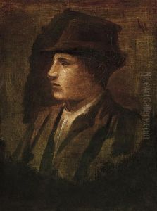 Boy With A Hat by Laszlo Mednyanszky