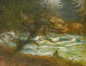 At The Riverside by Laszlo Mednyanszky