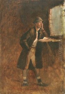Tramp Standing At The Window by Laszlo Mednyanszky
