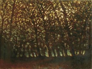 Forest In Autumn Light by Laszlo Mednyanszky