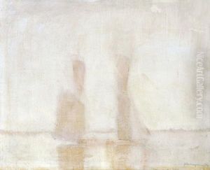 Sailer-boats by Laszlo Mednyanszky
