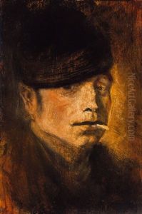 Kalapos Fiu (boy In A Hat) by Laszlo Mednyanszky