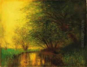 Folyoparton (by The Riverside) by Laszlo Mednyanszky