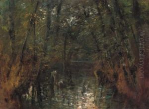 Erdobelso Patakkal (forest Interior With A Stream)